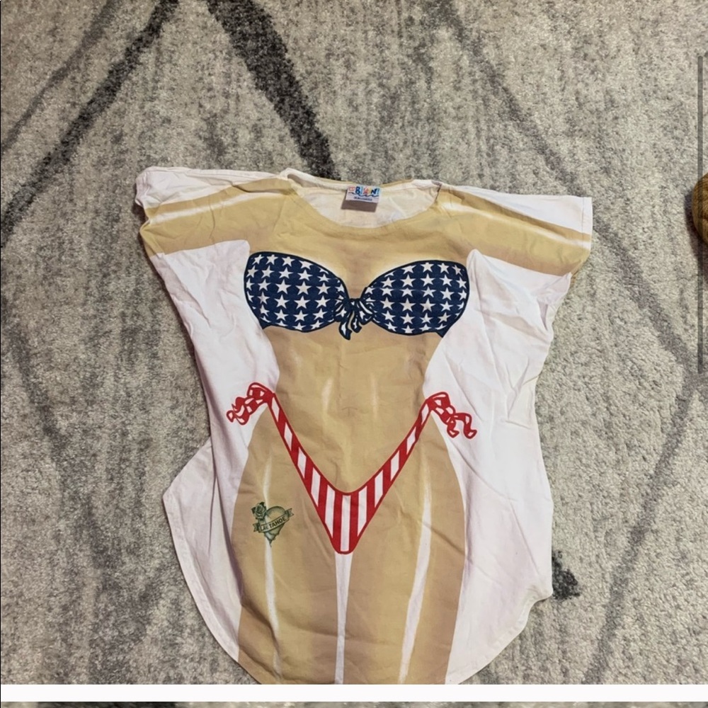 T-shirt bikini swimsuit coverups - Picture 3 of 7